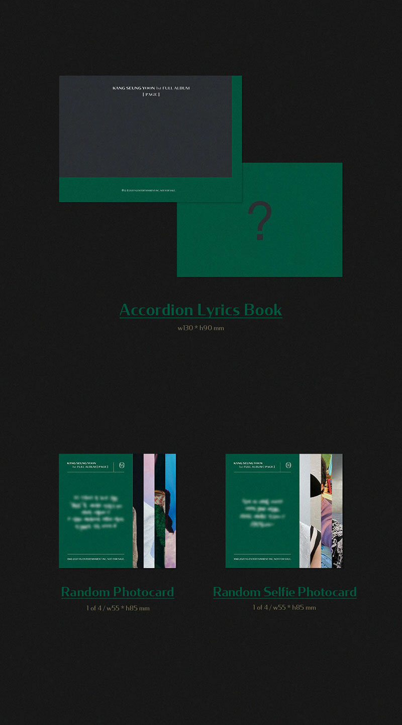 WINNER KANG SEUNG YOON 1st FULL ALBUM PAGE EPILOGUE CD+Photo