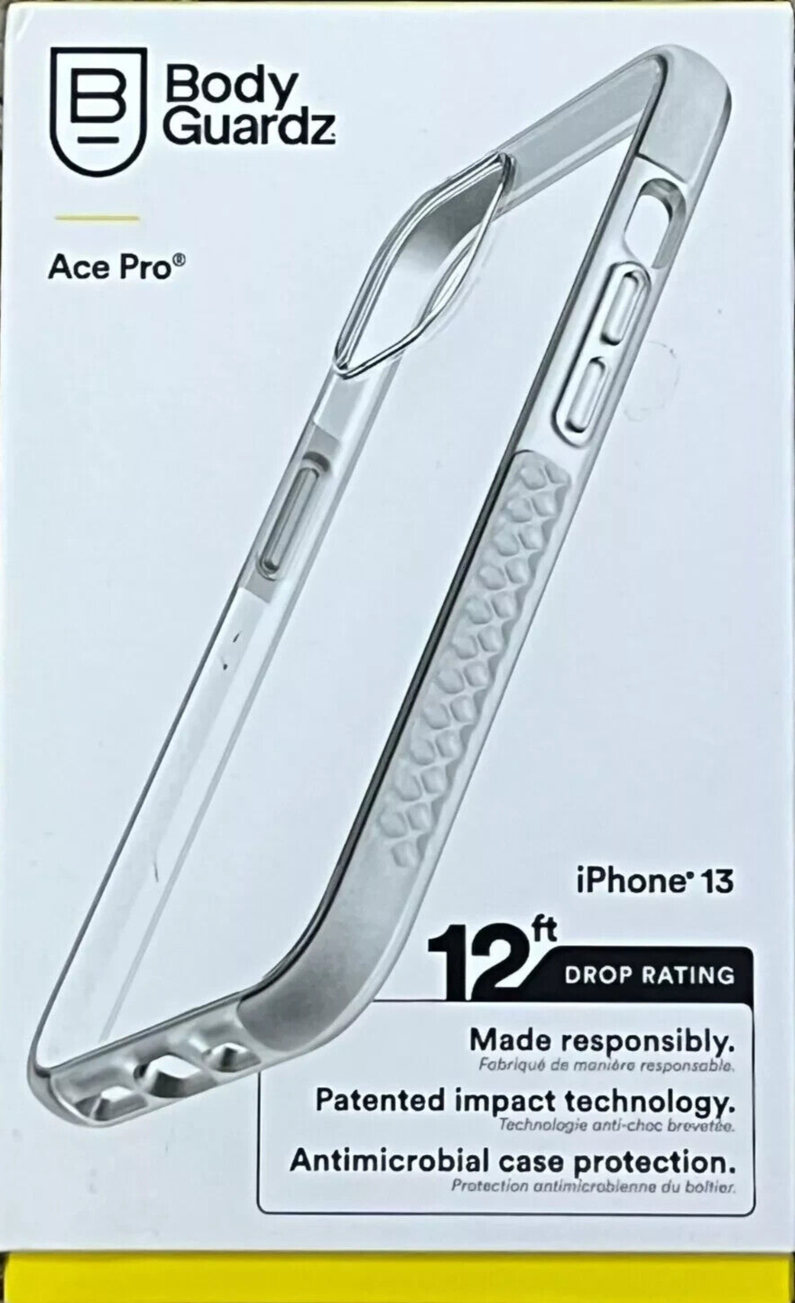 Чехол BodyGuardz Ace Pro для Apple iPhone 13 - Прозрачный