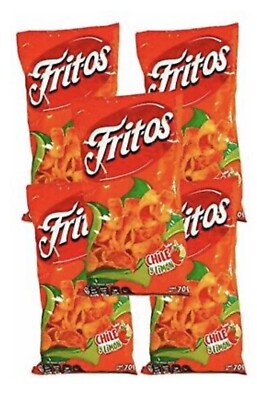Sabritas Mexican chips Fritos Chile y Limon  5 BAGS (57G)