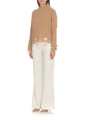 Pre-owned Pinko Wool Sweater In Beige