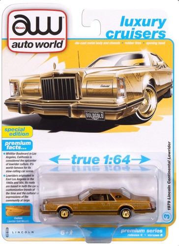 AUTO WORLD 1979 LINCOLN CONTINENTAL LOWRIDER LUXURY CRUISERS