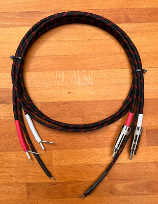 4 Ft Audiophile Turntable Replacement Phono RCA Cables Low Capacitance Solder on