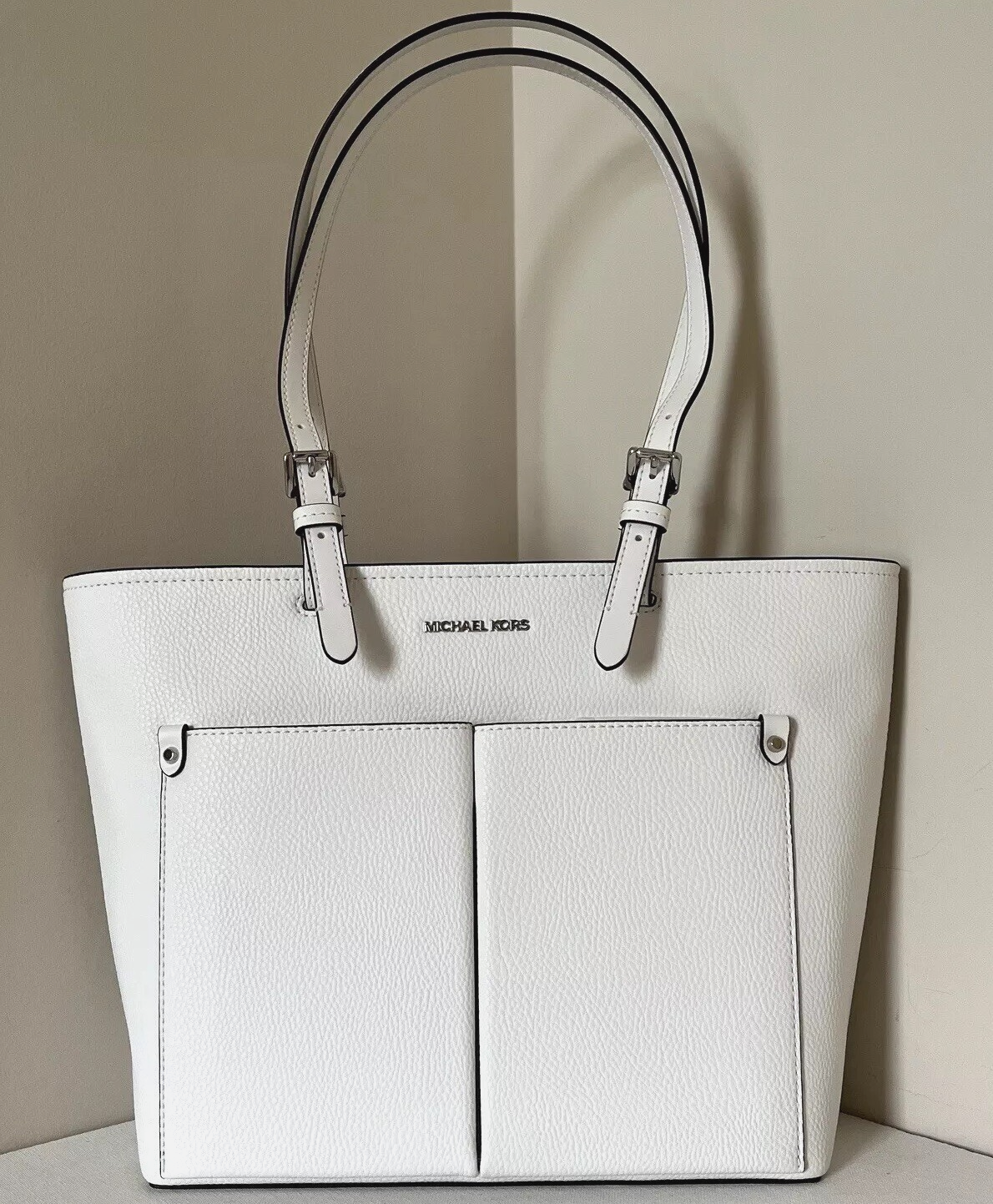 New Michael Kors Jet Set Travel Medium Double Pocket Tote
