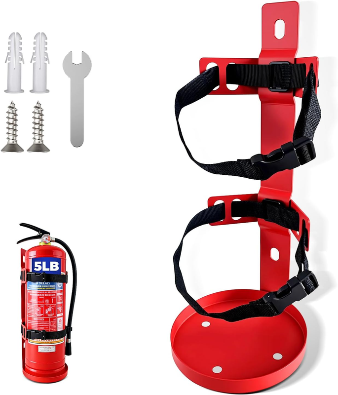 Fire Extinguisher Wall Mount Bracket, Heavy Duty Quick Release Metal Holder for