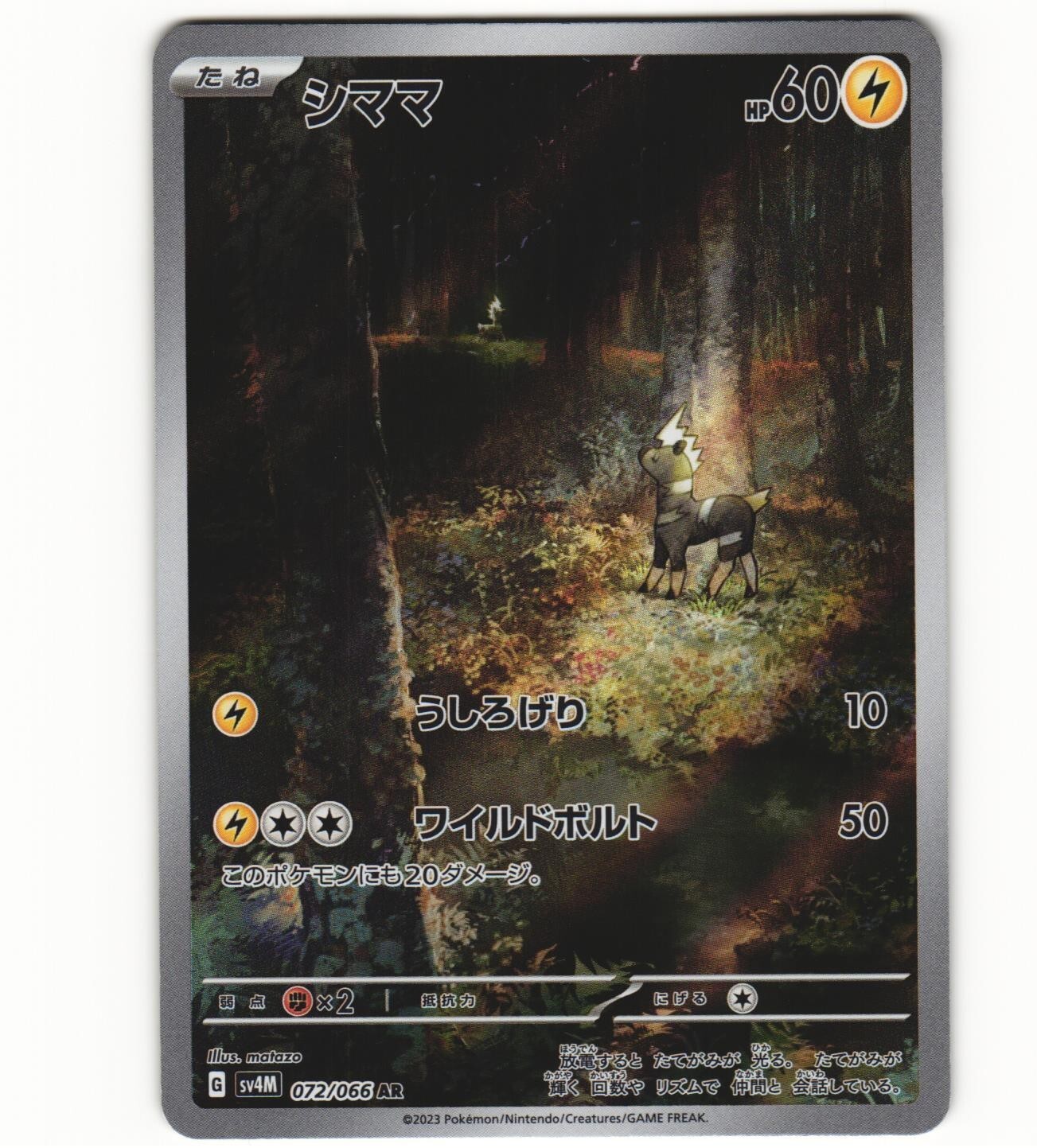 2023 Near Mint Pokemon Blitzle 072/066 AR Holo Future Flash 2023 Near Mint Pokemon Blitzle 072/066 AR Holo Future Flash