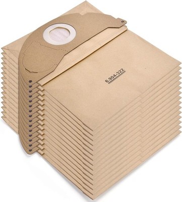 Rebirthcare 15 pack Paper Filter Bags for karcher 6.904-322.0, Wet 322-15PCS 