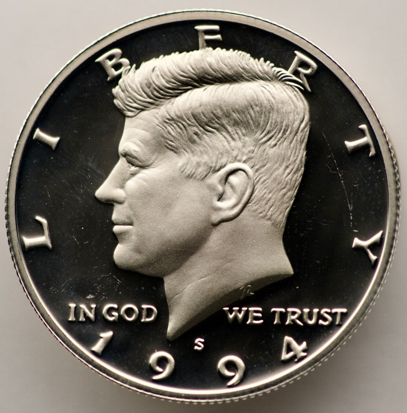 1994年　stone  sample 希少 1994-S Silver Kennedy Half Dollar Proof - 90% Silver