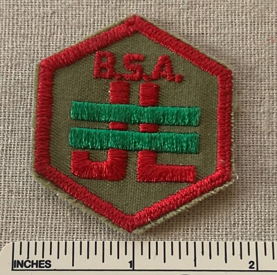 Vintage JUNIOR LEADER TRAINING Boy Scout Uniform PATCH BSA JL Scouting Badge -