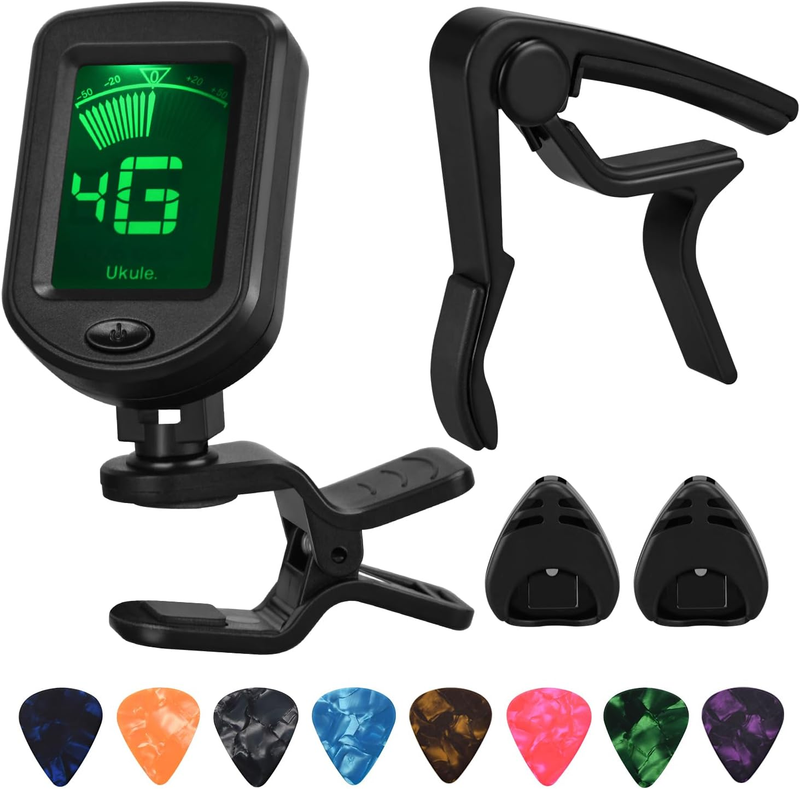 2 Set Guitar Capo Guitar Tuner Set