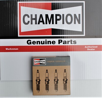 4 pack of Genuine Champion Spark Plugs QC12YC Engine fits Briggs Kohler More 