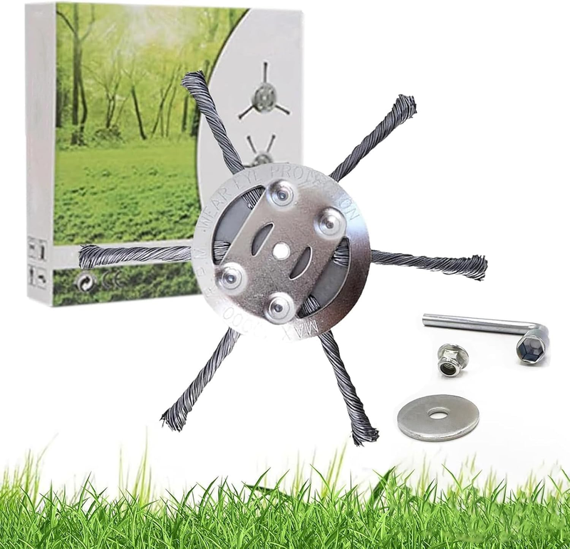 Steel Wire Trimmer Head 6 Inch for Stihl Echo Ryobi Honda MTD Brush Cutter