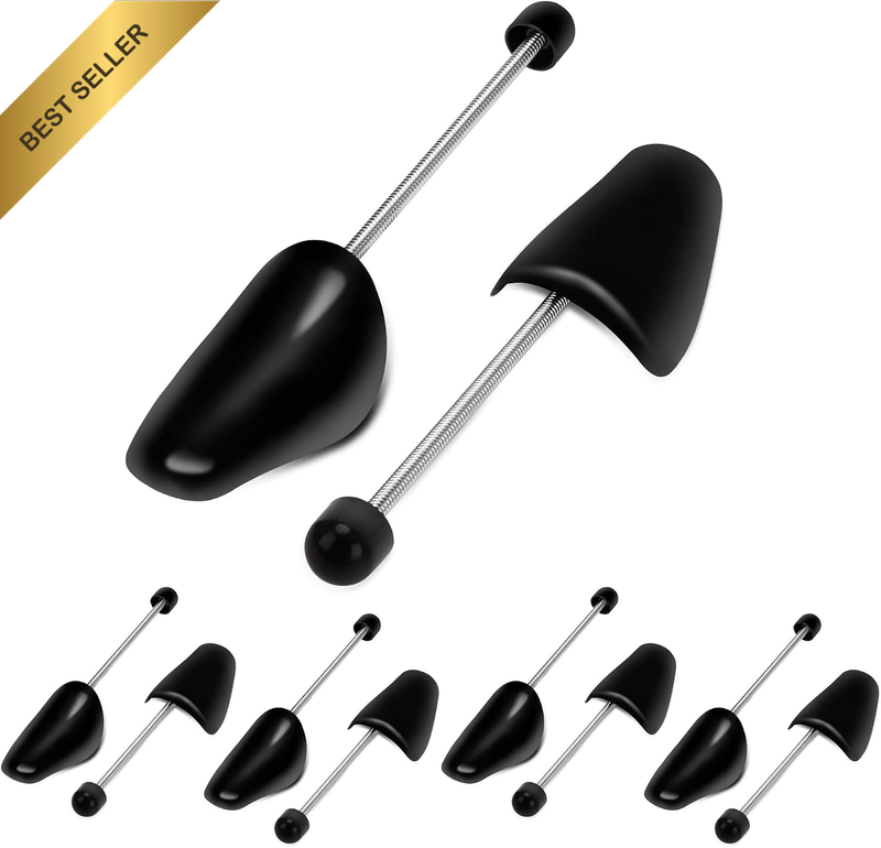 Plastic Shoe Trees 5 Pairs, Shoes Shape Anti-Wrinkle Deformation, Spring Coil Sh