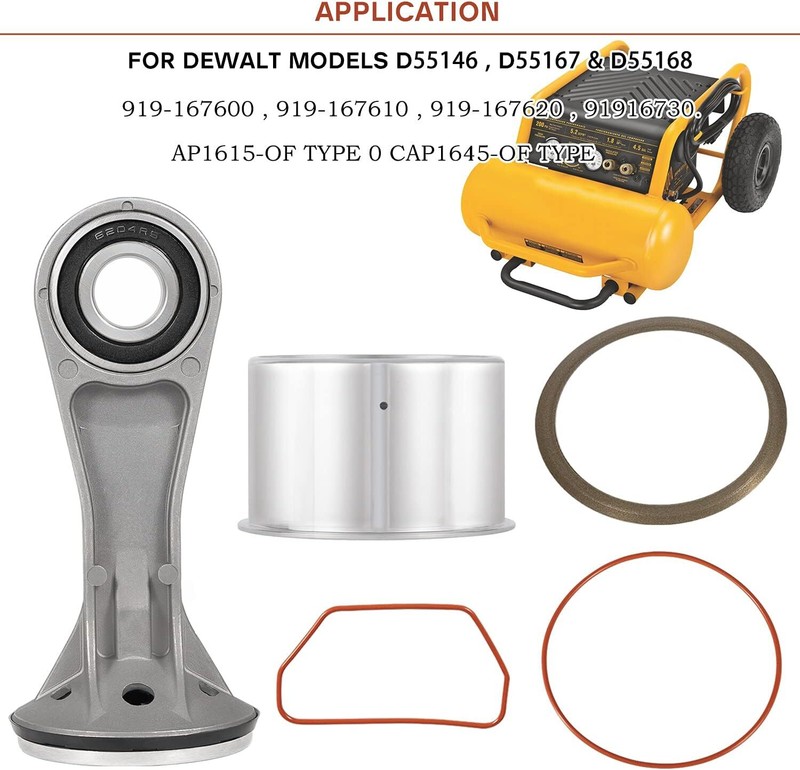 Piston Rod Kits Bore In 2-7/8&rdquo; For Dewalt` D55146 D55167