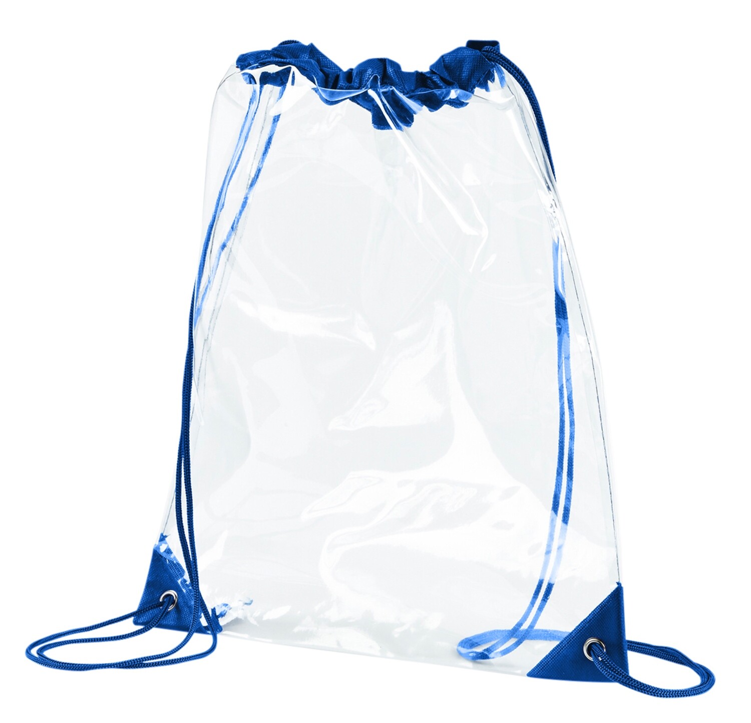 clear plastic drawstring backpack