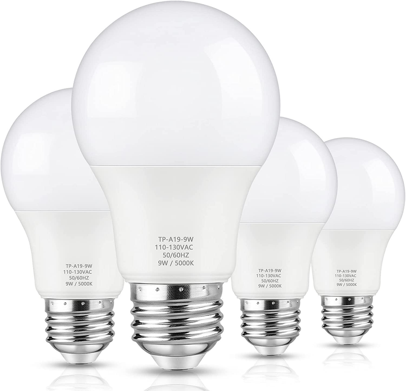 A19 LED Light Bulbs, 60 Watt Equivalent LED Bulb, Daylight W