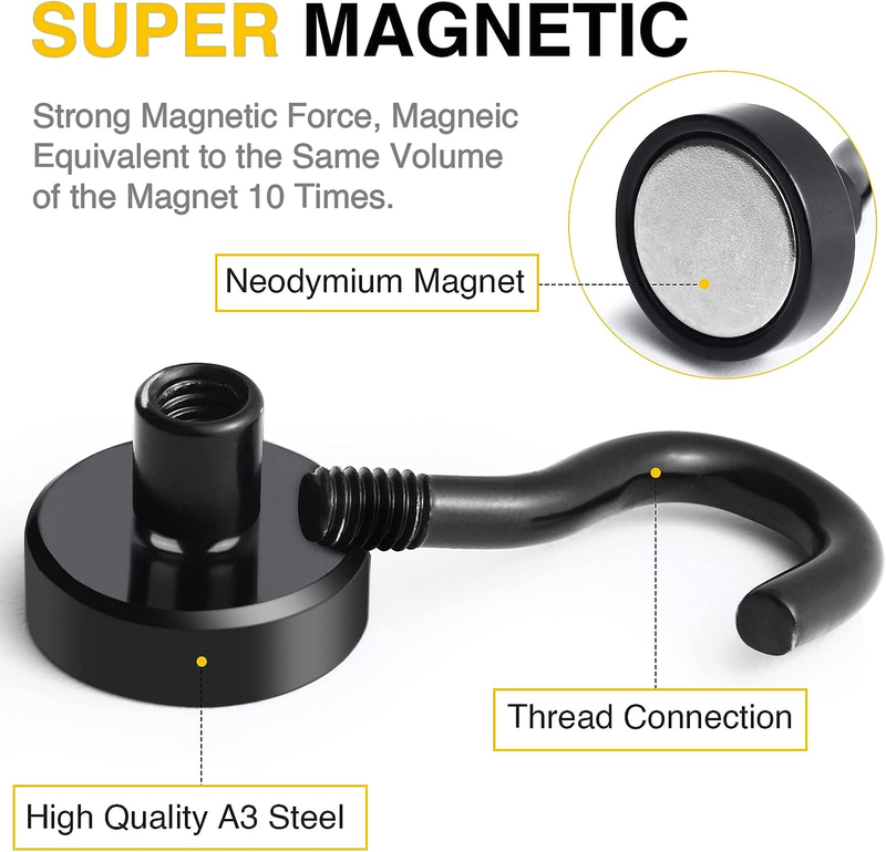 Magnetic Hooks for Refrigerator, Extra Strong Cruise Hook , Heavy Duty Earth Mag