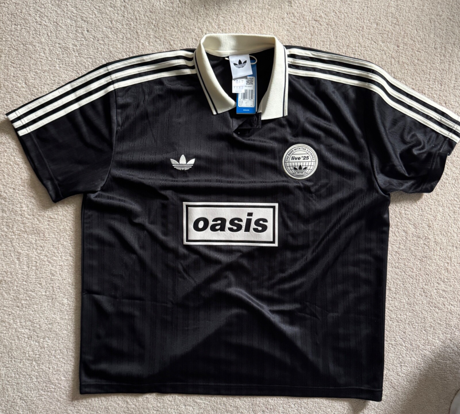 Adidas / Oasis jacquard jersey black (KF3481) Size L with