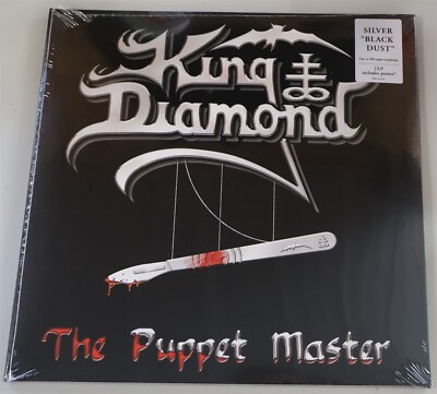 King Diamond The Puppet Master LP Silver Black Dust Vinyl Record new
