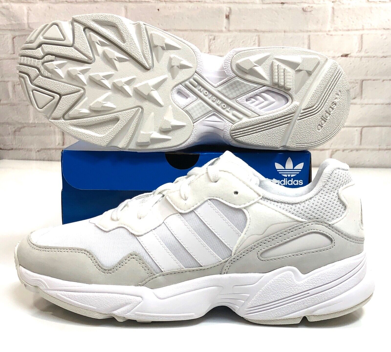 Adidas Originals Yung 96 Casual Shoes Cloud White Grey Adidas Originals Yung 96 Casual Shoes Cloud White Grey