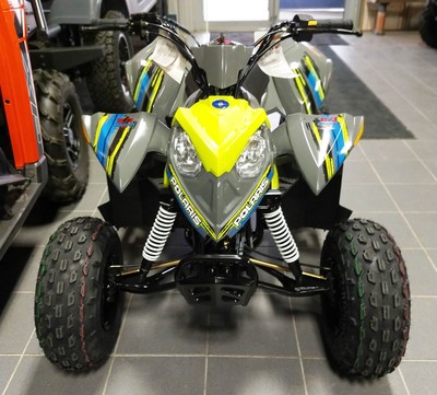 2019 Polaris Outlaw 110 Avalanche Grey / Lime Squeeze