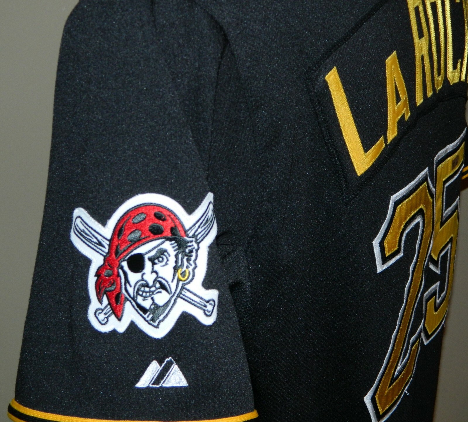 2009 Adam LaRoche Game Worn Pittsburgh Pirates ALT Jersey #25 - Majestic