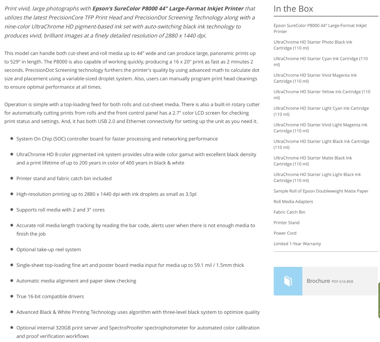 EPSON SURECOLOR P8000 44