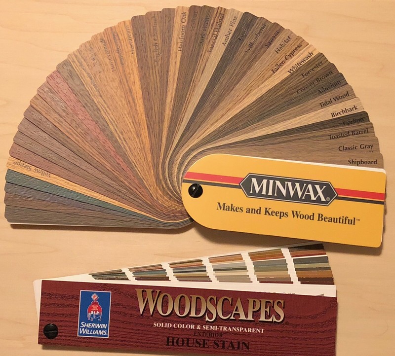 Details About Minwax Woodscapes Wood Stain Sherwin Williams Paint Color Fan Deck Swatch Design