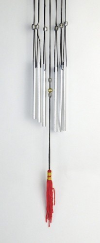 Fen Shui Wind Chime Red Tassle Energy Light Movement 4