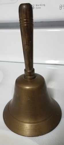 BUT IT NOW! VINTAGE STYLE HEAVY  SOLID BRASS BELL 6 1/2