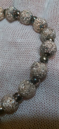 ITAOR 925 Sterling Silver Italy Ball Link Chain Bracelet 7.5