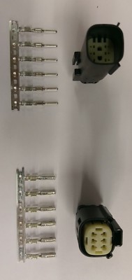  Molex MX150 6 pin connector, terminals switch wiring 2x3 male and female kit 