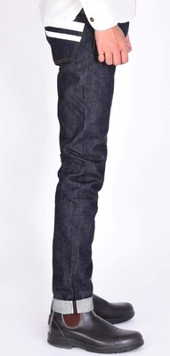 Pre-owned Momotaro $315 18oz Selvedge Jeans "gtb" Indigo Tight Tapered 0306-18sp 33 In Blue