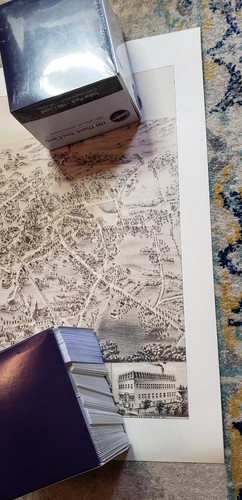 VIEW of MILFORD CONNECTICUT Print by O.H. BAILEY & CO. 1882 REPRINT 22x28