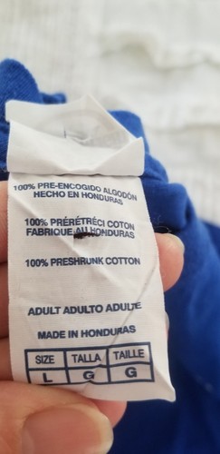 lil Wayne 2011 Tour Crew T shirt N.Y. Yankees Style Logo Blue L I'm Still Music