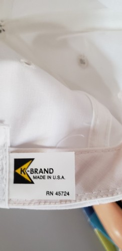 Vintage HORMEL Mesh Snapback Trucker Hat Patch K BRAND Made In USA white