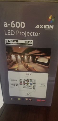 Axion LED projector model a600 3D,professional Use Theater