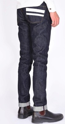 Pre-owned Momotaro $315 18oz Selvedge Jeans "gtb" Indigo Tight Tapered 0306-18sp 33 In Blue