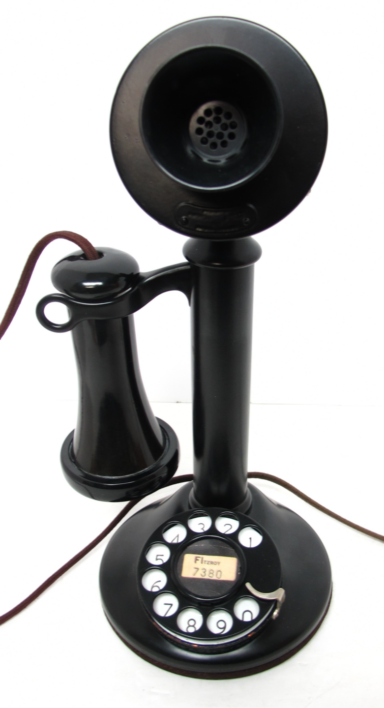 WESTERN ELECTRIC COMPANYアンティークのろうそく型電話機 One Antique Circa 1910 Western Electric Company 229W Candle