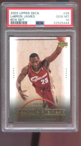2003-04 Upper Deck Box Set #28 Lebron James ROOKIE RC PSA 10 2003-04 Upper Deck Box Set #28 Lebron James ROOKIE RC PSA 10