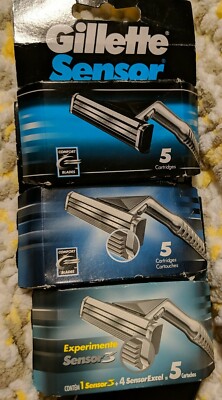 NEW Gillette Sensor Excel Blades -3 lot of (15 Pack) Sealed -