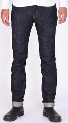 Pre-owned Momotaro $315 18oz Selvedge Jeans "gtb" Indigo Tight Tapered 0306-18sp 33 In Blue