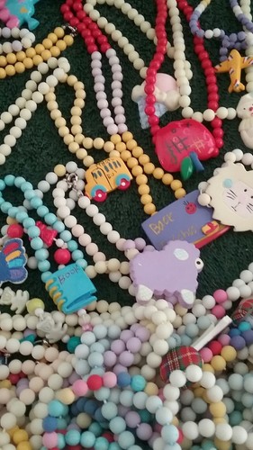 Children's Jewelry Lot Big Lot Pins Necklaces Bracelets