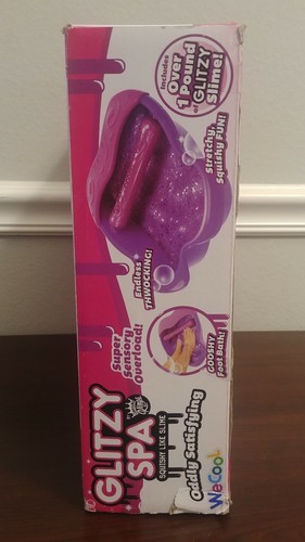 Glitzy Spa Vibrating We Cool Toy (Includes 1 Pound of Glitzy Slime) Purple