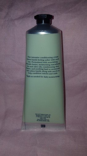 Crabtree & Evelyn 3.5oz 100g Avacado oil and Basil Hand Cream NWOB