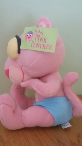 Nanco Baby Pink Panther Plush Soft Toy Stuffed Animal
