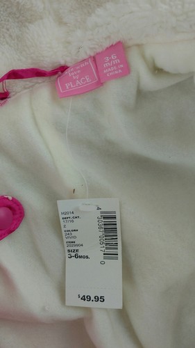 The Chlidrens Place Snow Suit Baby Girl Size 3-6 Months Pink Hearts