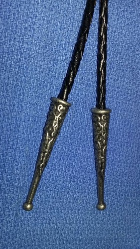 STUNNING NEW 1995 Siskiyou Eagle Indian Head Nickel Bolo Western Tie Necklace