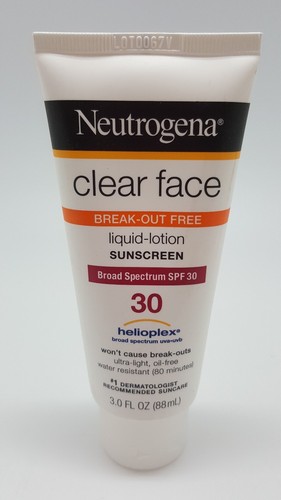 3 oz Neutrogena Clear Face Sunscreen Lotion SPF 30 & 3 oz Sheer-Zinc SPF 30