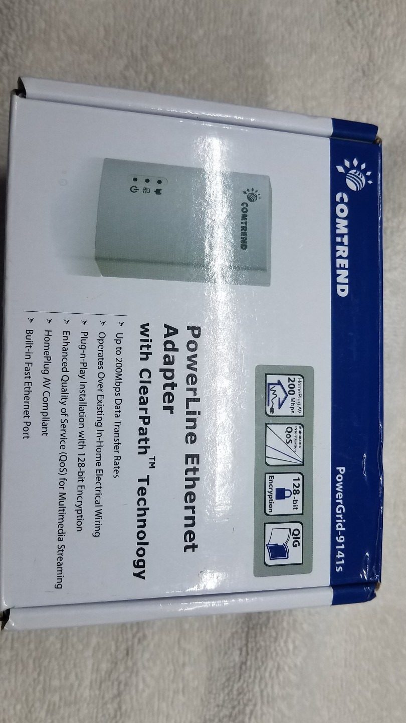 Powerline Ethernet Adapter  - 200 Mbps (pg9141s)  1 X Network [rj-45] Comtrend