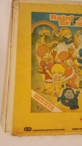 Rainbow Brite Peril in the Pits Movie Vintage CED VIDEO DISC Lazer disc